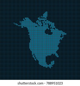 map of North America