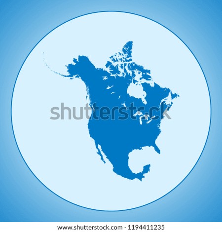 map of North America