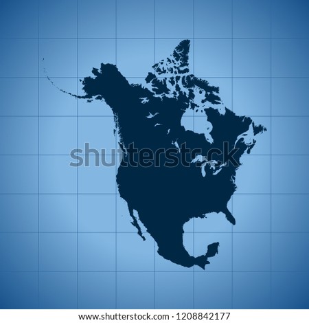 map of North America