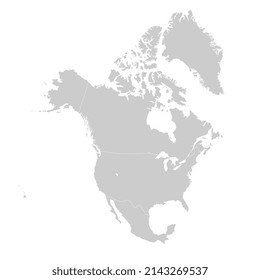 Map North America Countries Borders Vector Stock Vector (Royalty Free ...