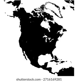 Nordamerika-Vektorgrafik