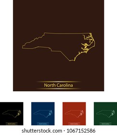 map of North Carolina