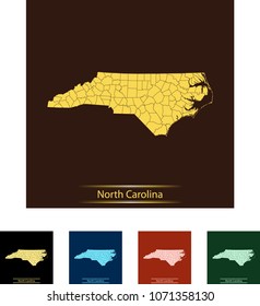 map of North Carolina