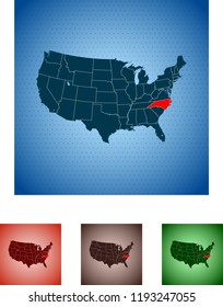 map of North Carolina