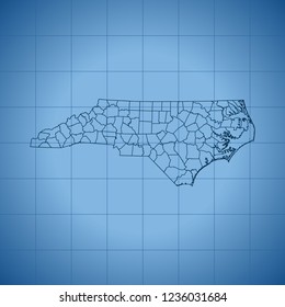 map of North Carolina