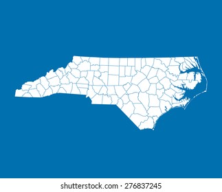 map of North Carolina