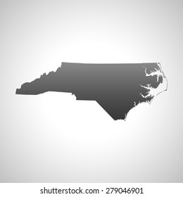 North Carolina Outline Map Set Vector Stock Vector (Royalty Free) 190593617