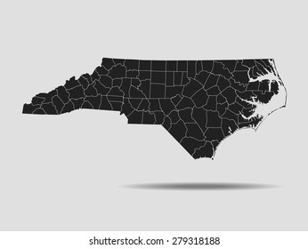 map of North Carolina
