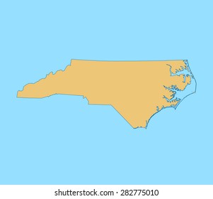 map of North Carolina