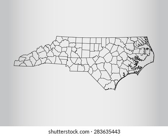 map of North Carolina