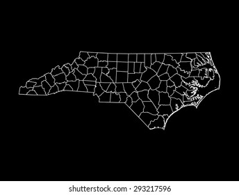 map of North Carolina