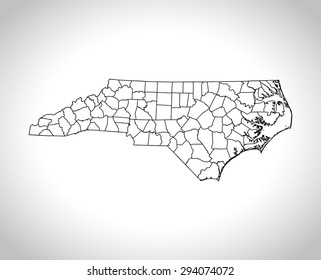 map of North Carolina