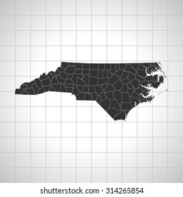 map of North Carolina