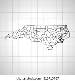 map of North Carolina