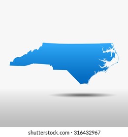 map of North Carolina