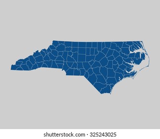 map of North Carolina