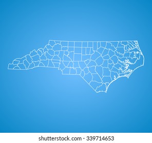 map of North Carolina