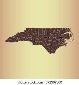 map of North Carolina