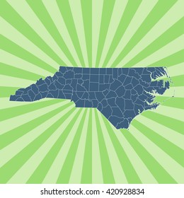 map of North Carolina