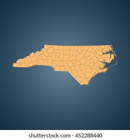 map of North Carolina