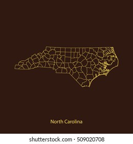 map of North Carolina