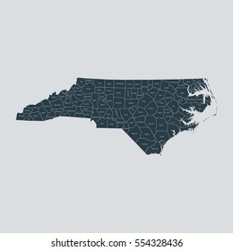 map of North Carolina