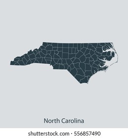 map of North Carolina