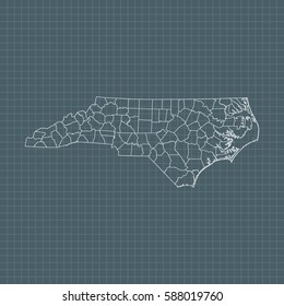 map of North Carolina