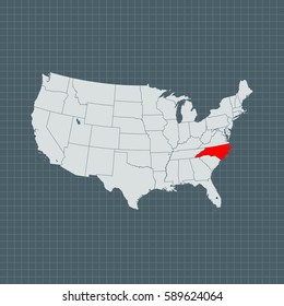 map of North Carolina