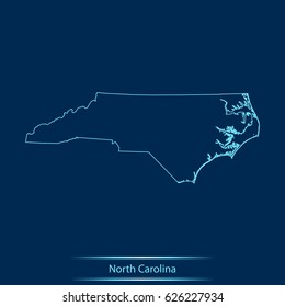 map of North Carolina