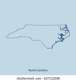 map of North Carolina