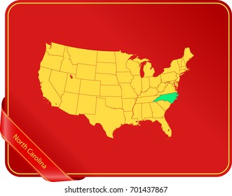 map of North Carolina