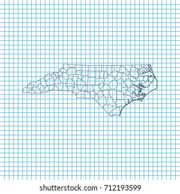 map of North Carolina