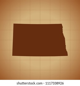 map of North Dakota