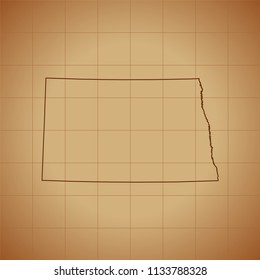 map of North Dakota