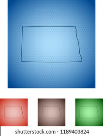 map of North Dakota