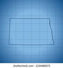 map of North Dakota