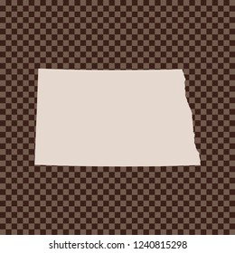 map of North Dakota