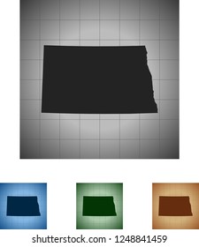 map of North Dakota