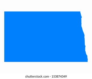 Map of North Dakota