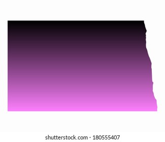 Map of North Dakota