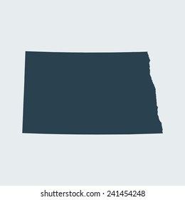 Map of North Dakota