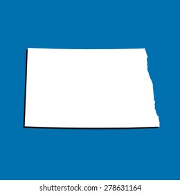map of North Dakota