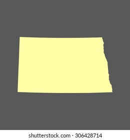 map of North Dakota