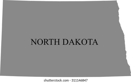 map of North Dakota