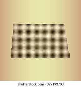 map of North Dakota