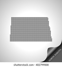 map of North Dakota