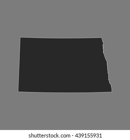 map of North Dakota