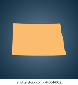 map of North Dakota