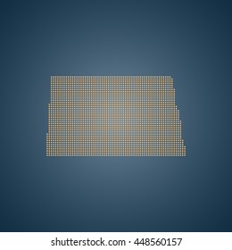 map of North Dakota